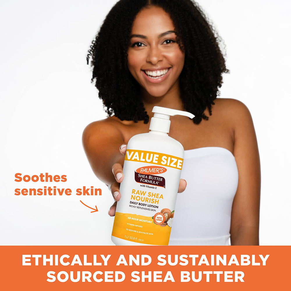 Palmer's applied to forearm showing smoother, softer skin benefit