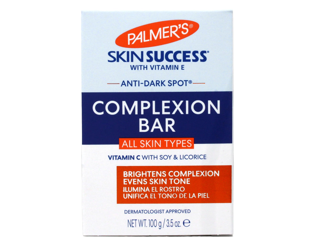 Palmer's skin success complexion bar front packaging showing product and benefit