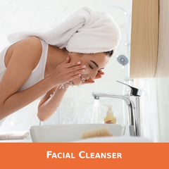 Palmer's cleansing oil removing mascara and foundation, illustrates effective makeup breakdown