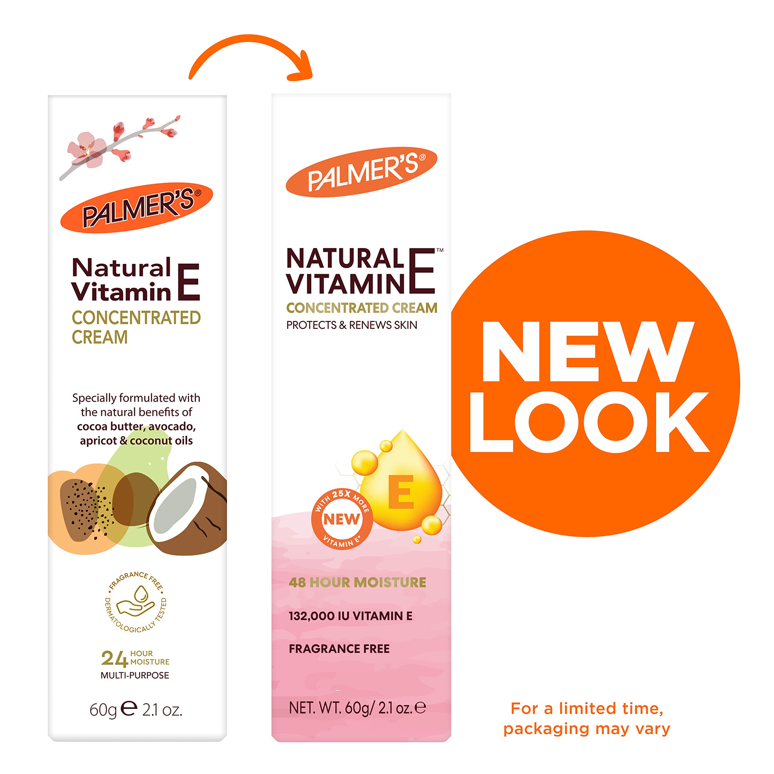 Palmer's cream open with visible texture swipe demonstrating rich absorbent feel
