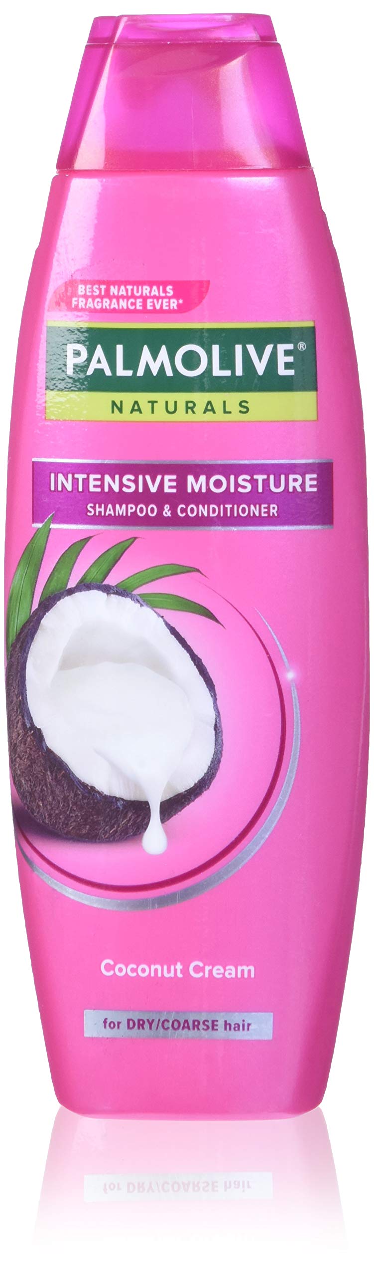 Palmolive Naturals front packaging showing 180ml bottles and clear product benefits