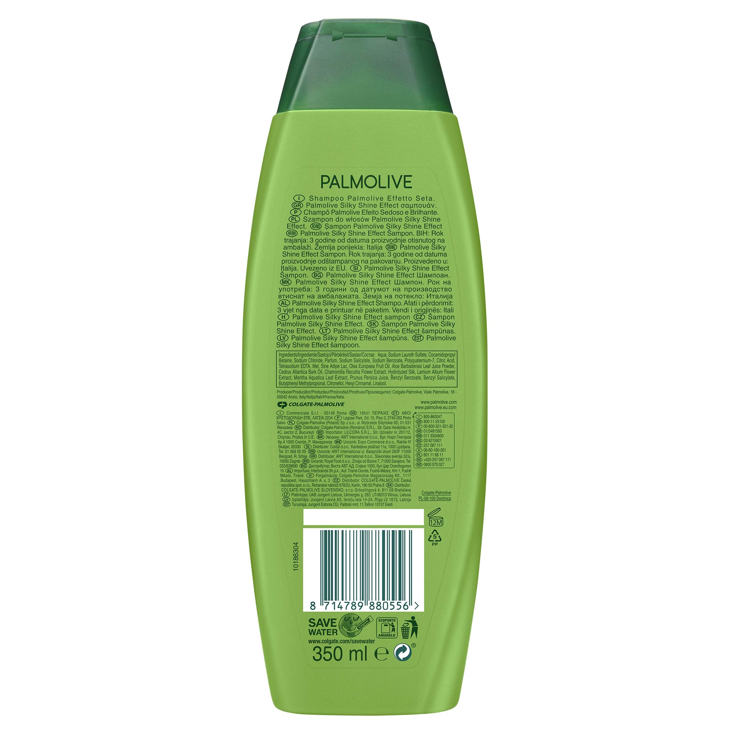 Close-up of aloe ingredient with Palmolive brand highlighting hydrating benefit for smoother hair