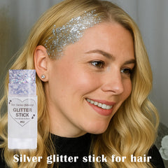 paminify applying glitter to cheekbone for instant festival-ready radiance