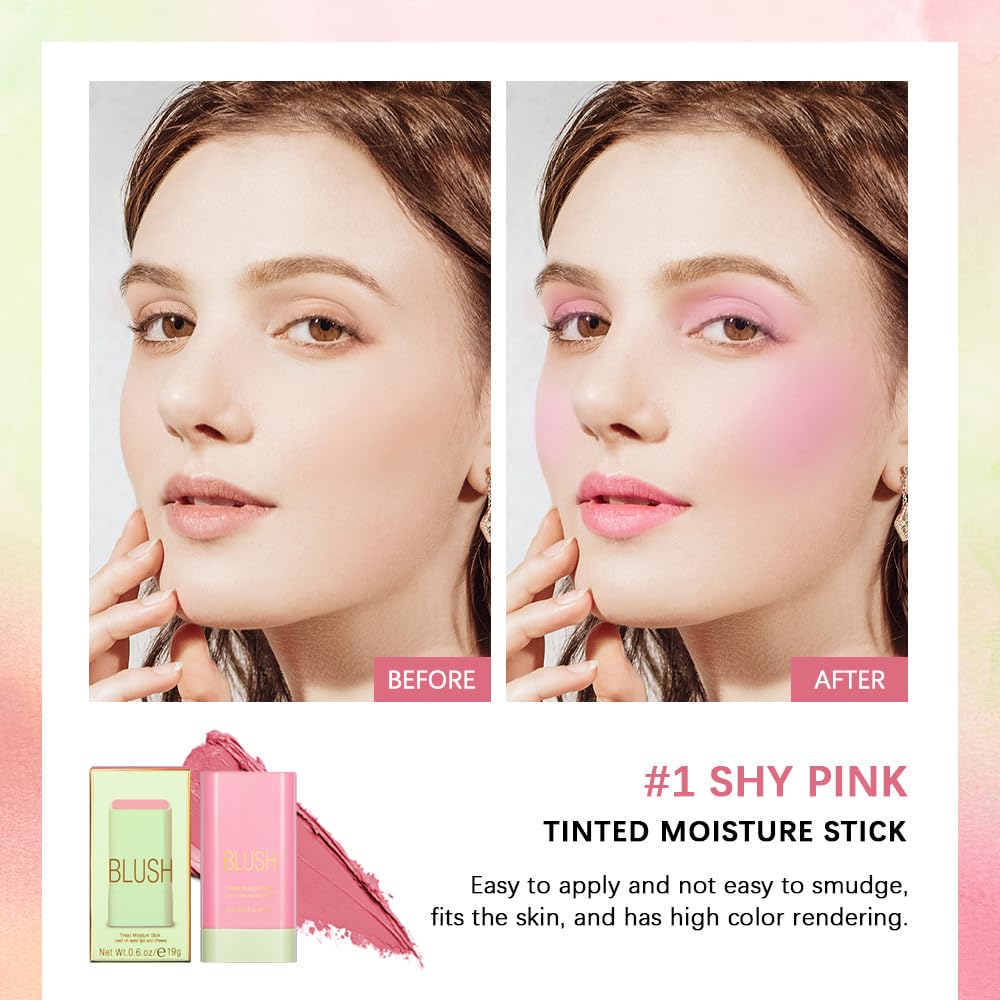 paminify blush stick tint on lips showing soft rosy color and hydrating comfort