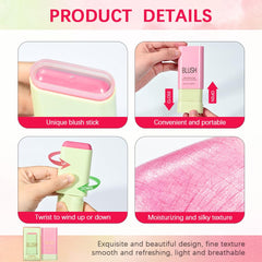 paminify blush stick texture swatch on arm showing creamy blendable finish that layers easily