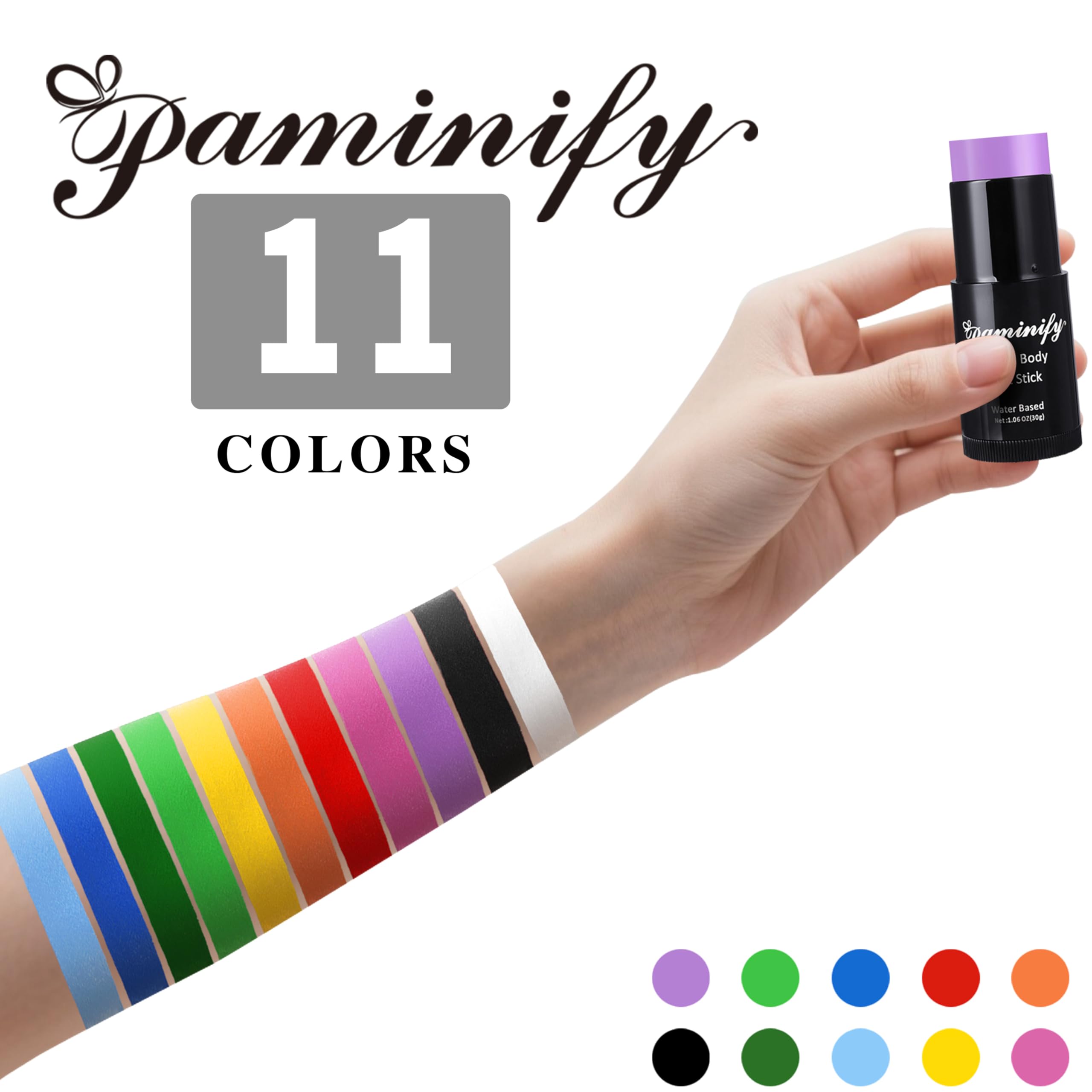 paminify costume makeup on witch showing vibrant cosplay-ready benefit