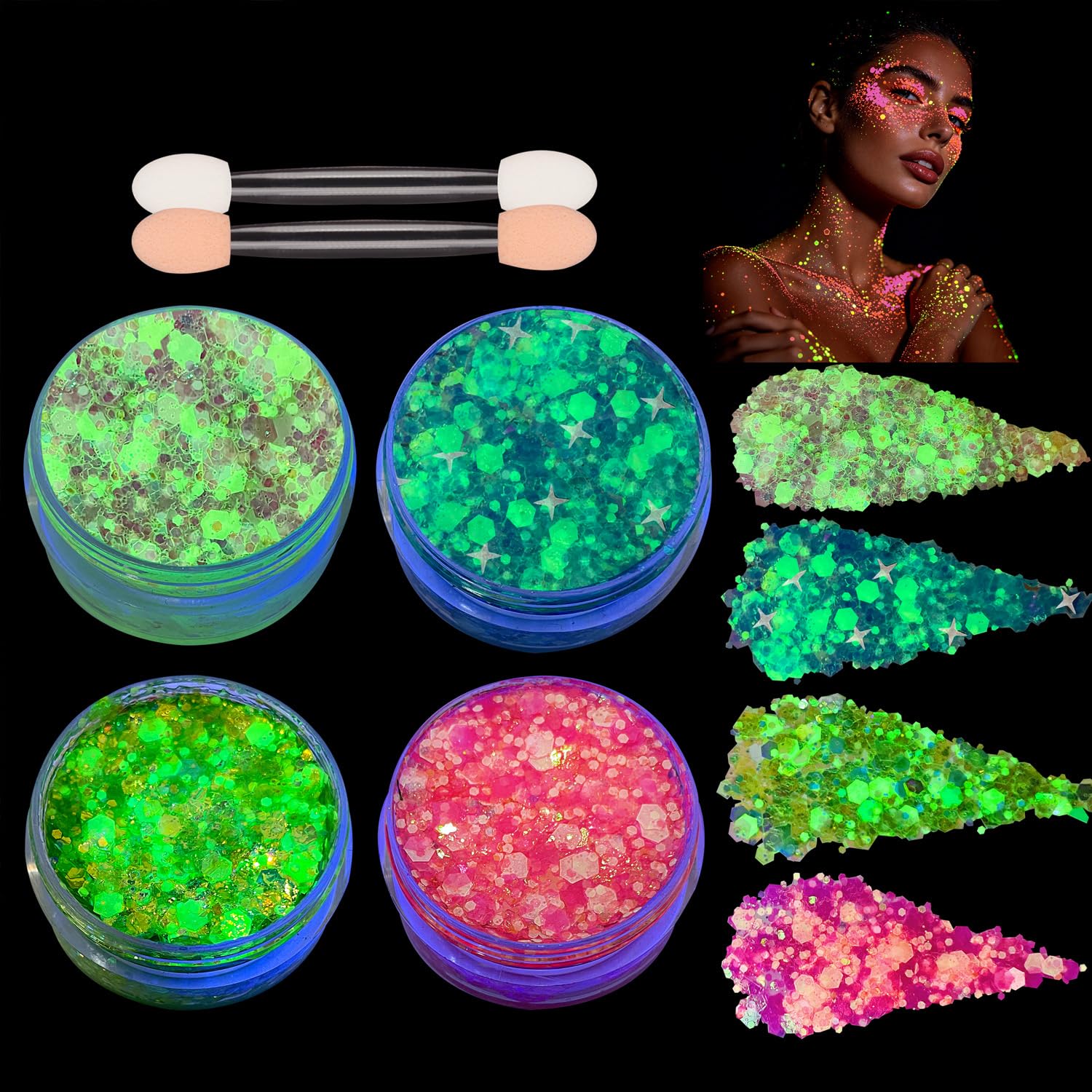 paminify front packaging showing four neon tubes and clear labeling for easy selection