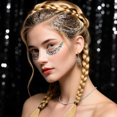 paminify close-up of chunky sequins and fine shimmer highlighting texture detail benefit