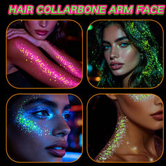 paminify hair streak application showing bright neon strands for creative styling