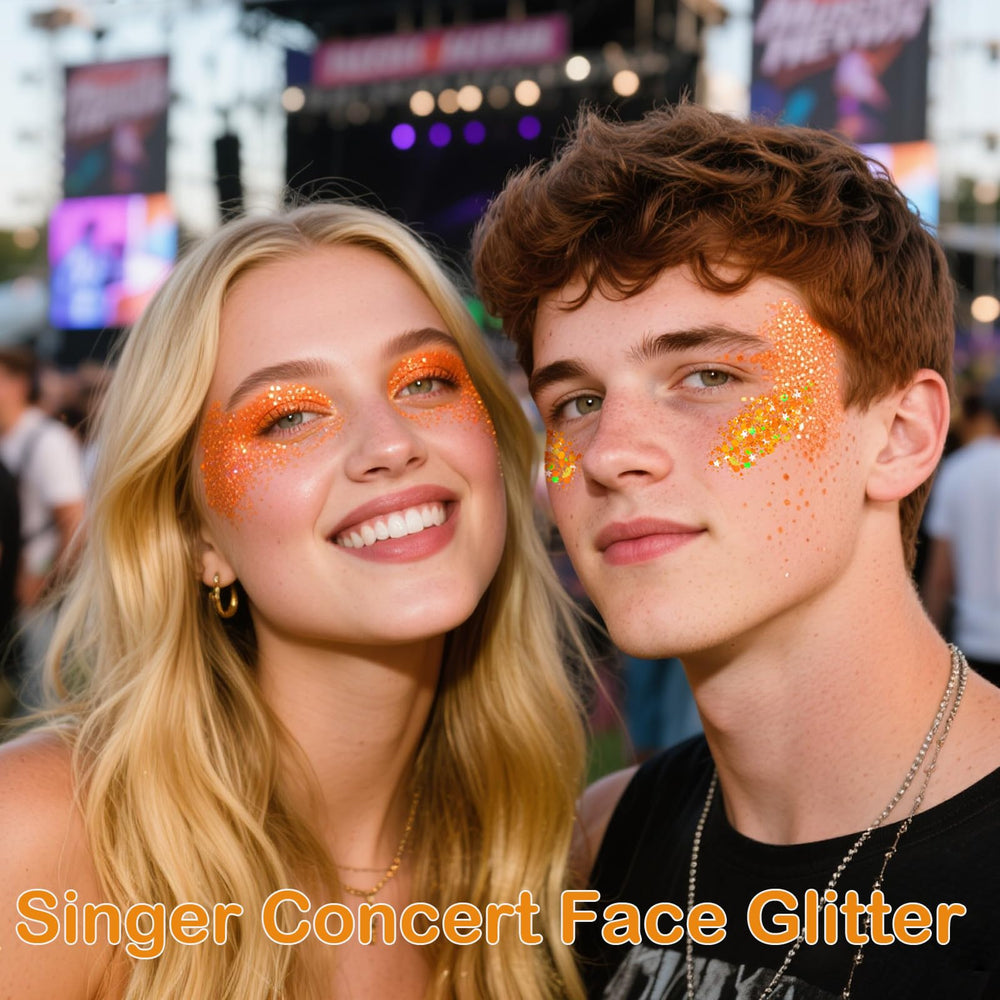 paminify stick application on cheek illustrating quick, even orange coverage