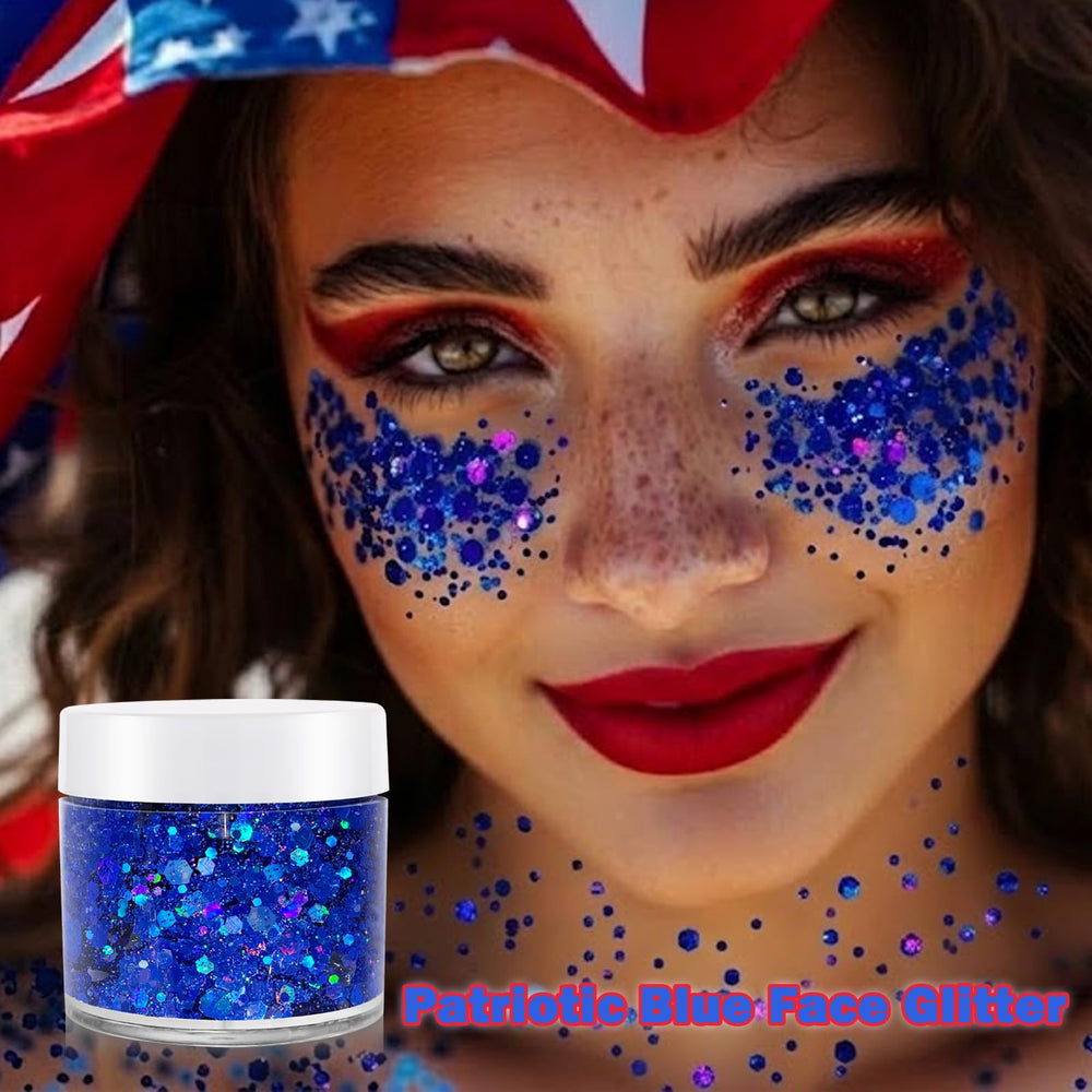 paminify rinsing glitter off skin showing easy wash-off with soap and water