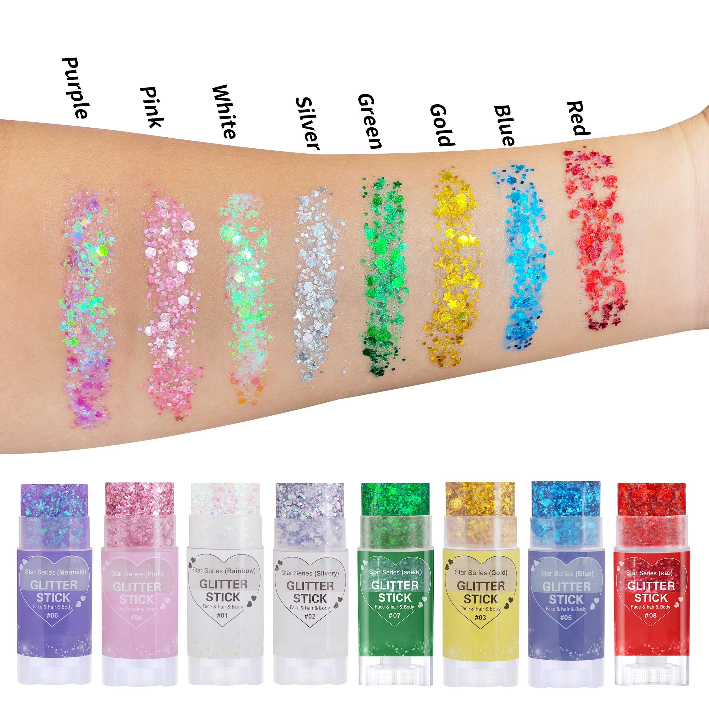 paminify waterproof glitter stick resisting water for long wear