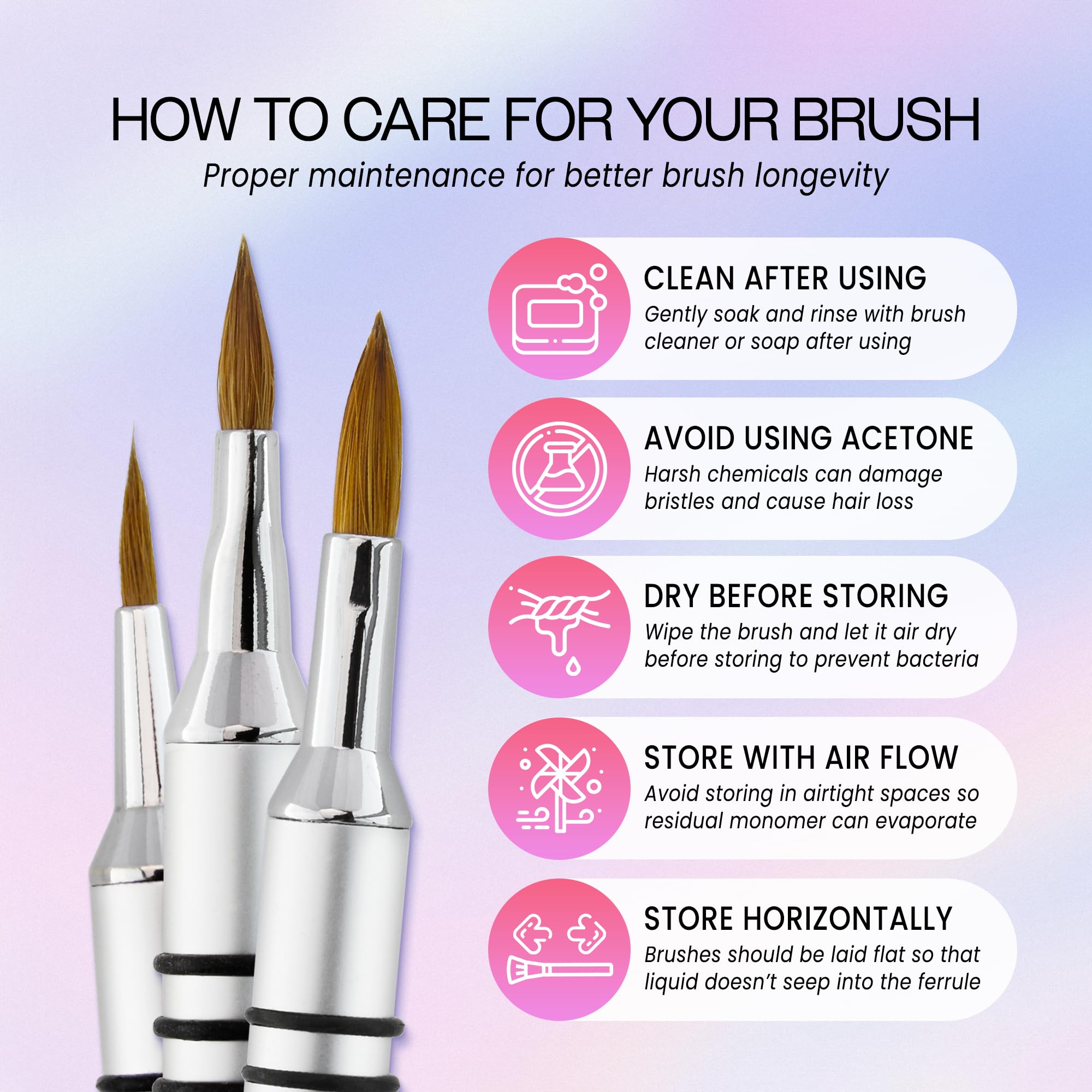 PANA brush being rinsed for easy cleaning and long-lasting bristle maintenance
