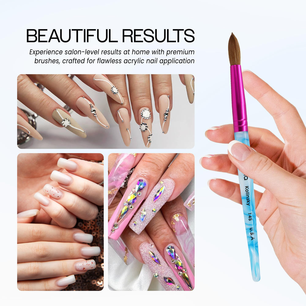 PANA brush in use applying acrylic bead demonstrating smooth, consistent application