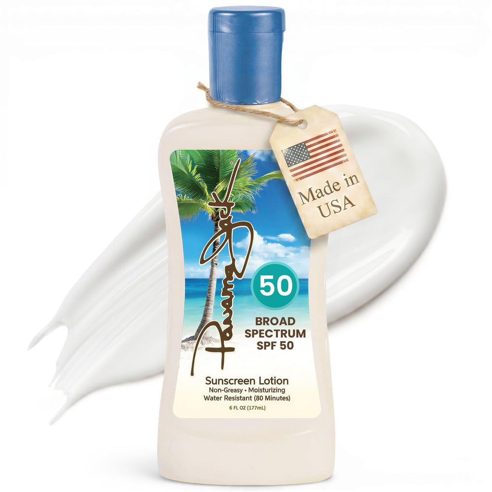 Panama Jack front tube showing SPF 50 for easy identification and travel convenience
