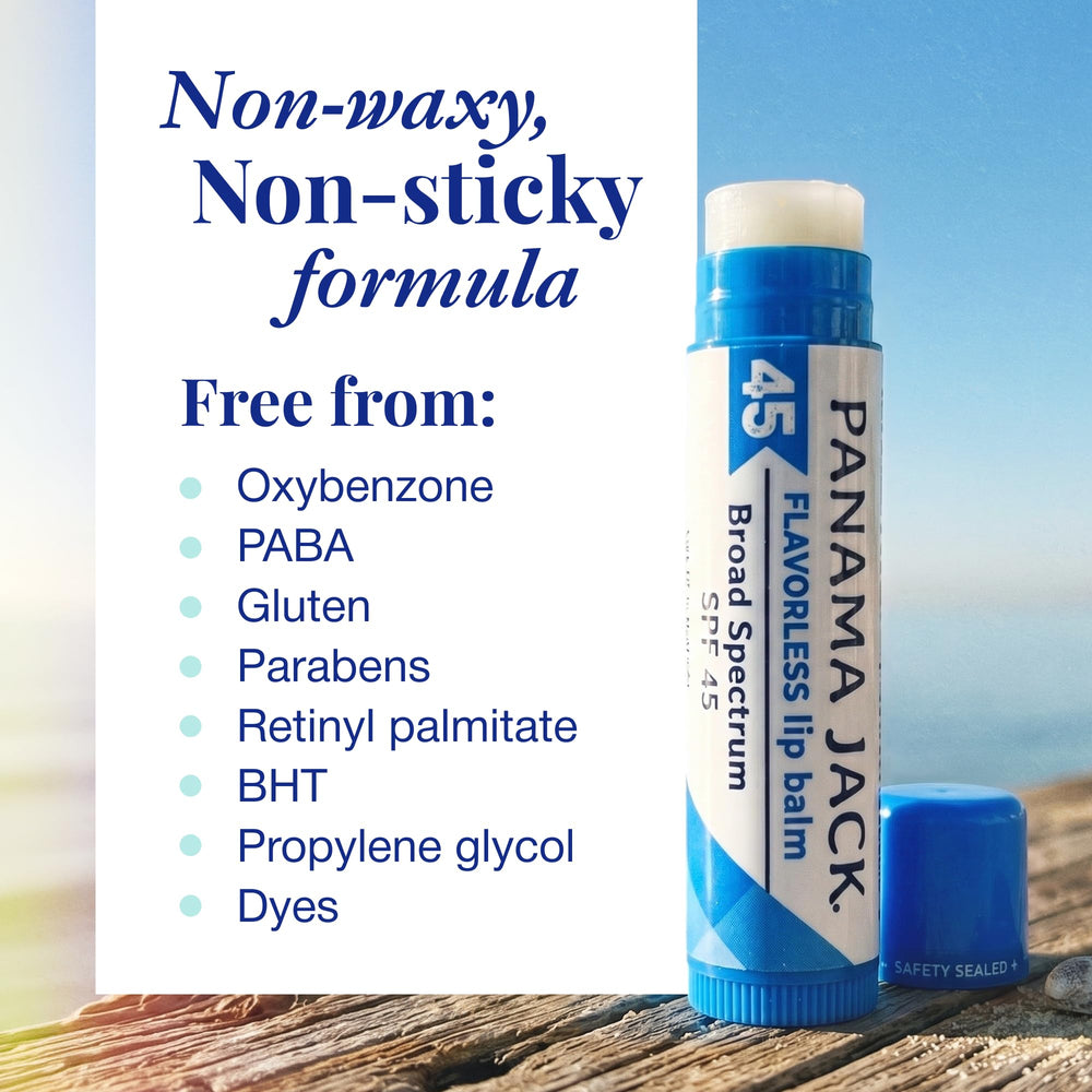 Panama Jack dreamsicle flavor stick conveying pleasant taste and protection