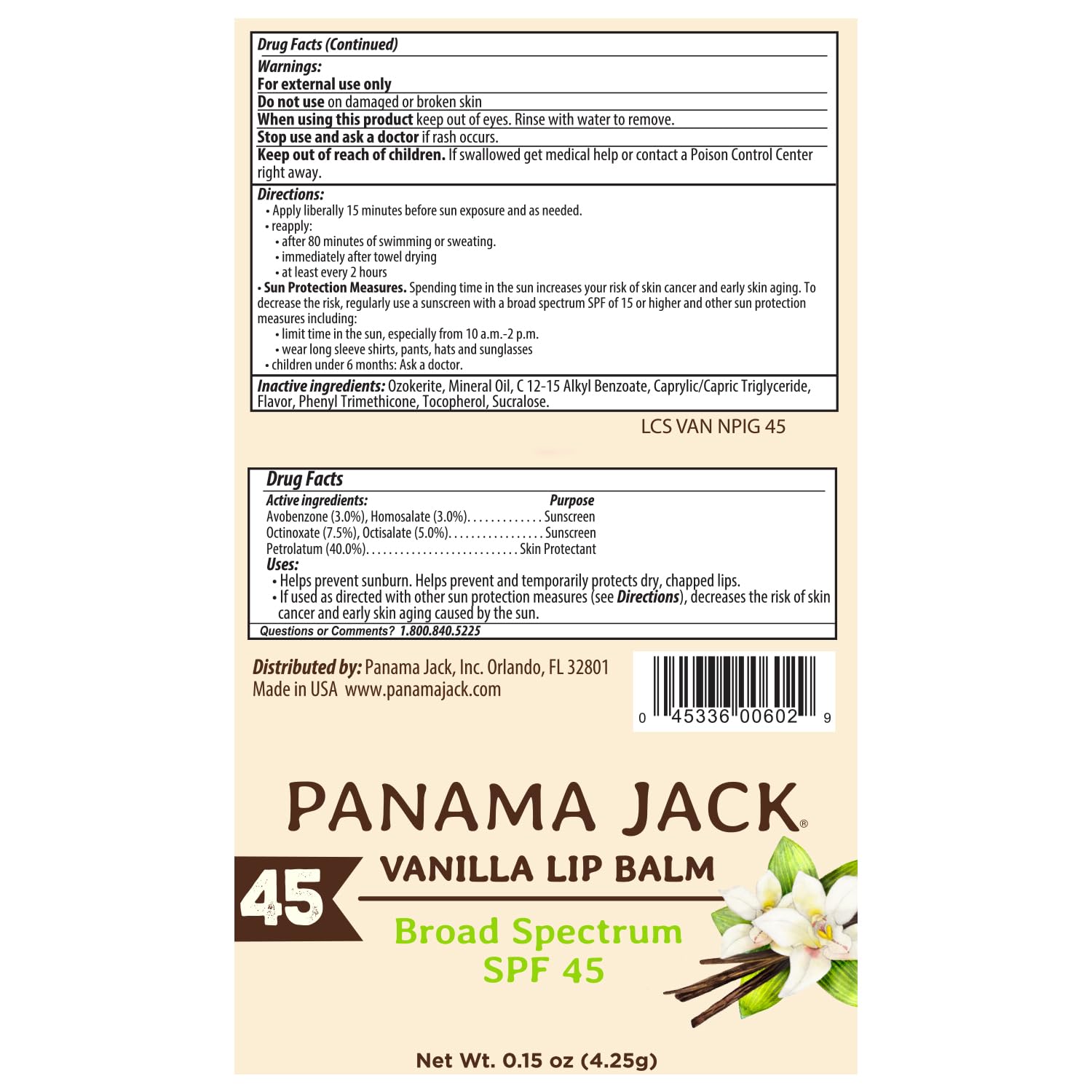 Panama Jack tube bottom with adjustable knob for controlled dispensing