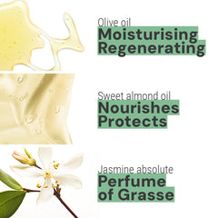 Panier des Sens cream texture close-up showing silky formula and quick absorption