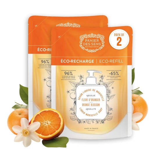 Panier des Sens refill front packaging showing product and scent benefit