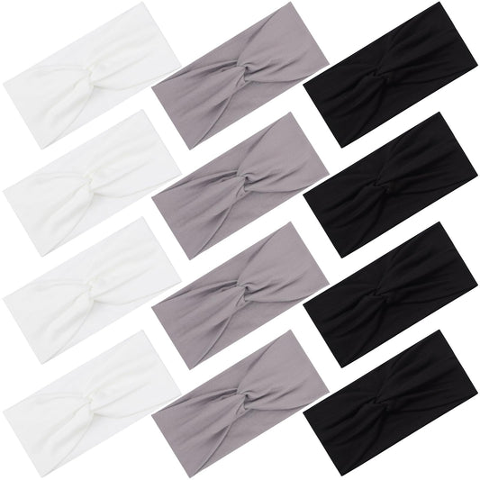 Panleding front packaging showing 12-piece headband set, easy wardrobe matching