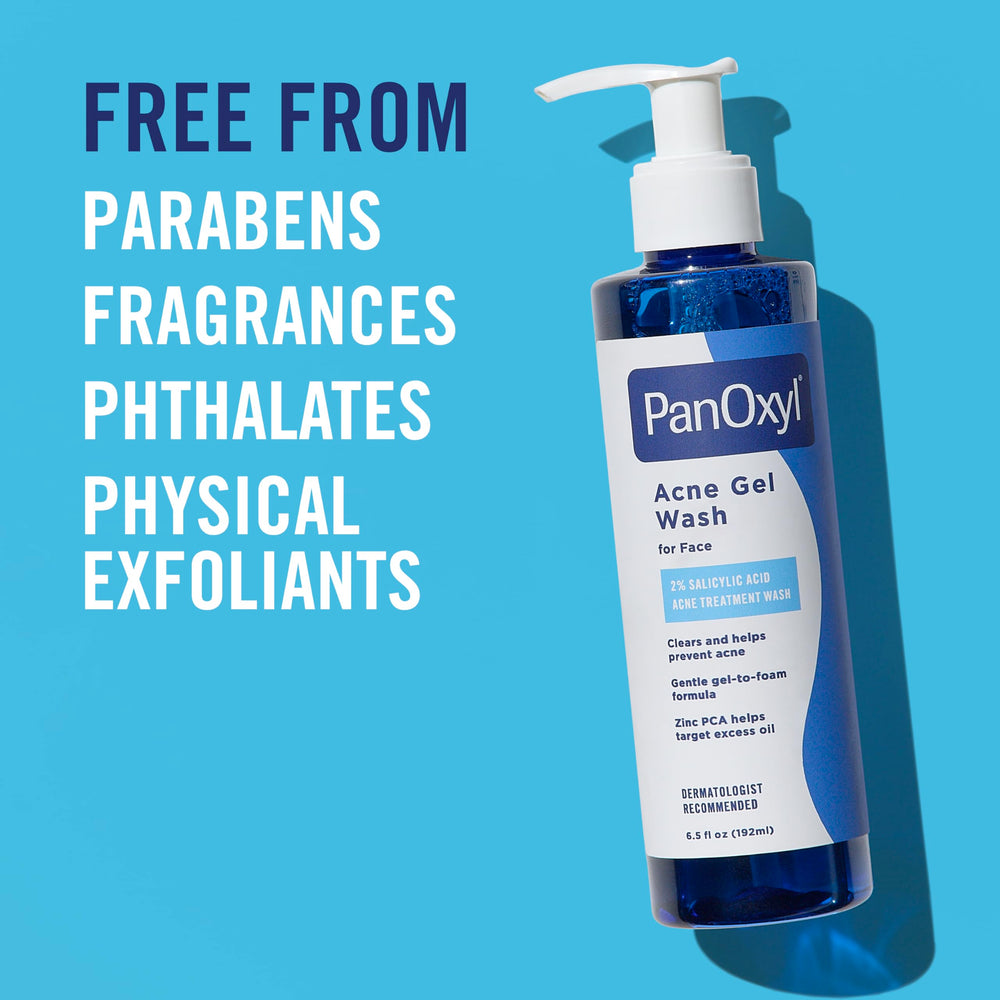 PanOxyl aloe and blue algae detail emphasizing calming and hydrating benefit