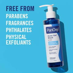 PanOxyl aloe and blue algae detail emphasizing calming and hydrating benefit