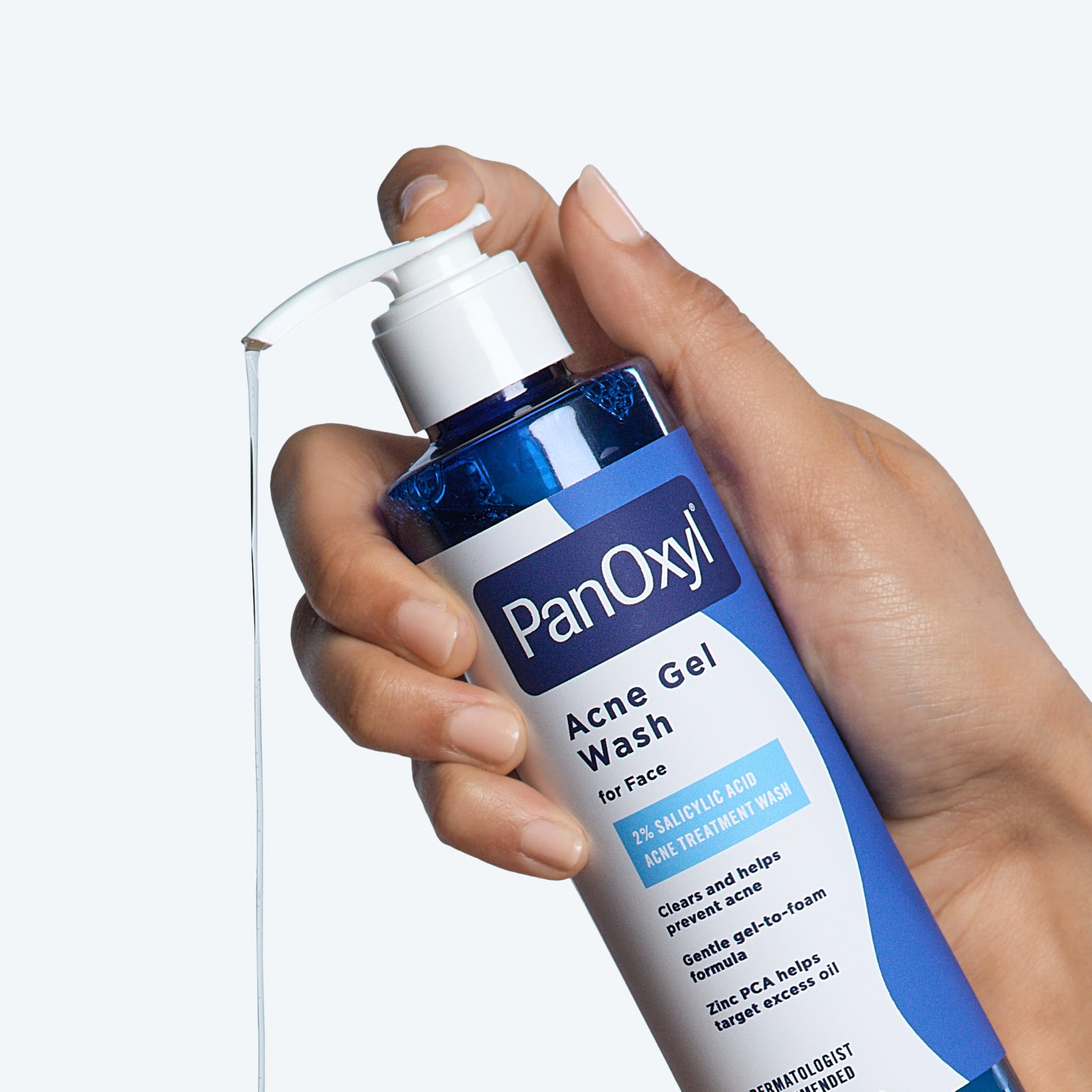 PanOxyl product staged in bathroom setting promoting daily skincare routine