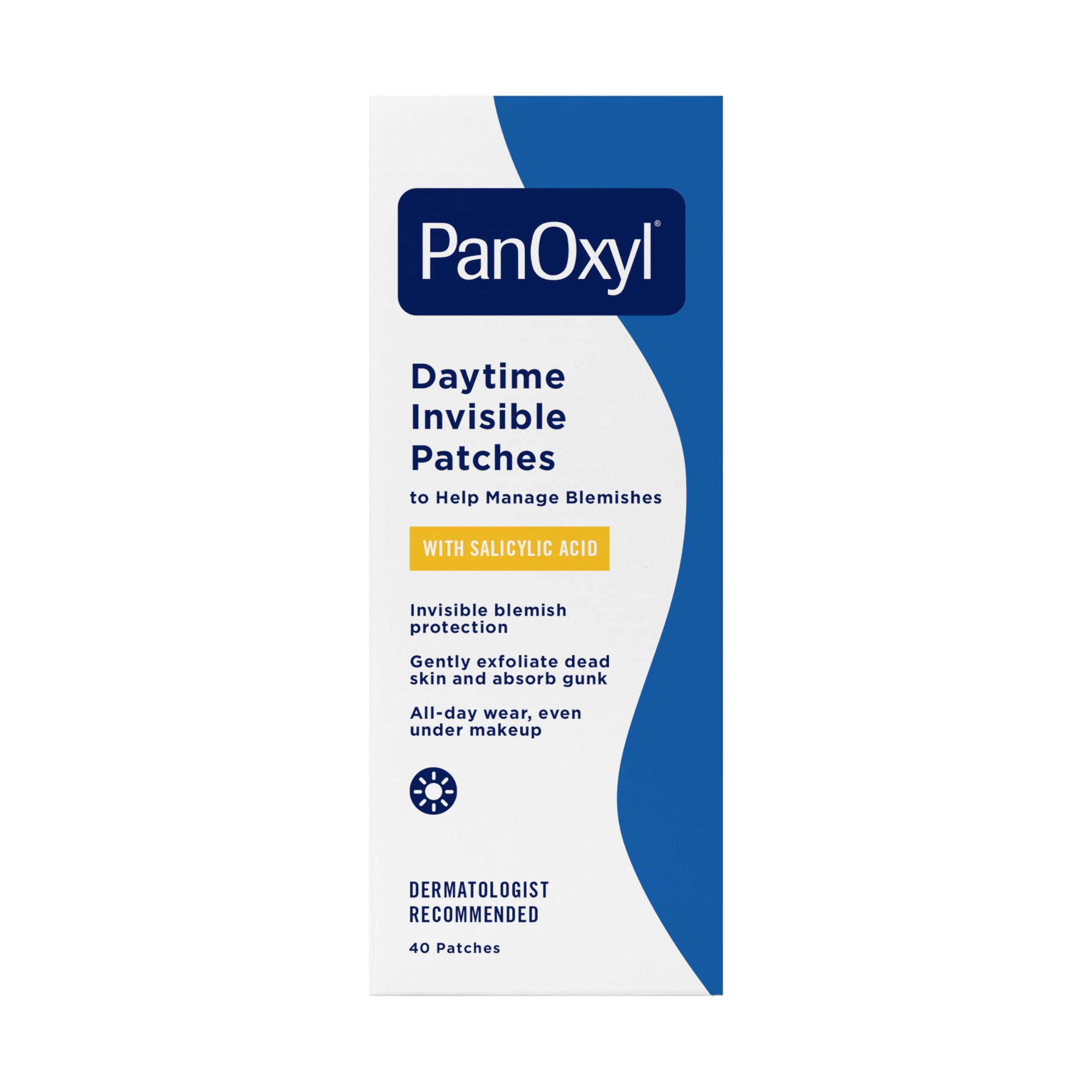 PanOxyl front packaging showing box and branding with product benefits