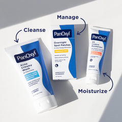 PanOxyl ingredients list focusing on hyaluronic acid and antioxidants benefits