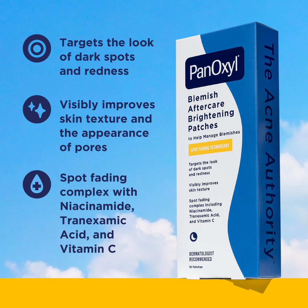 PanOxyl patch close-up revealing texture and coverage benefit