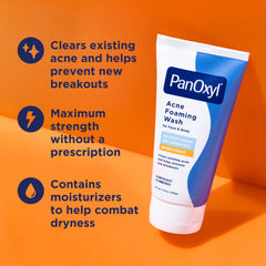 PanOxyl tube open with visible gel texture demonstrating easy dispensing