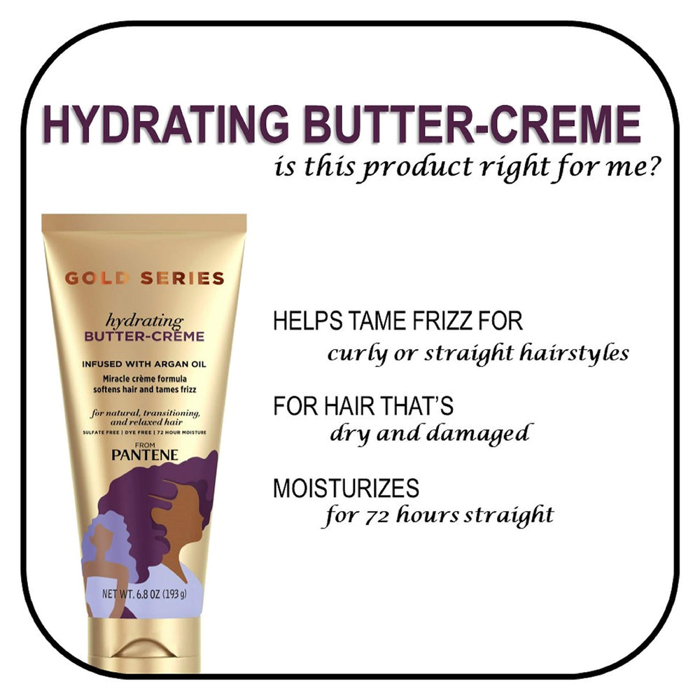 Pantene being applied to wet hair to detangle and add moisture