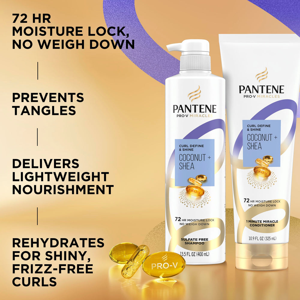 Pantene back label with ingredients and one‑minute directions for ease