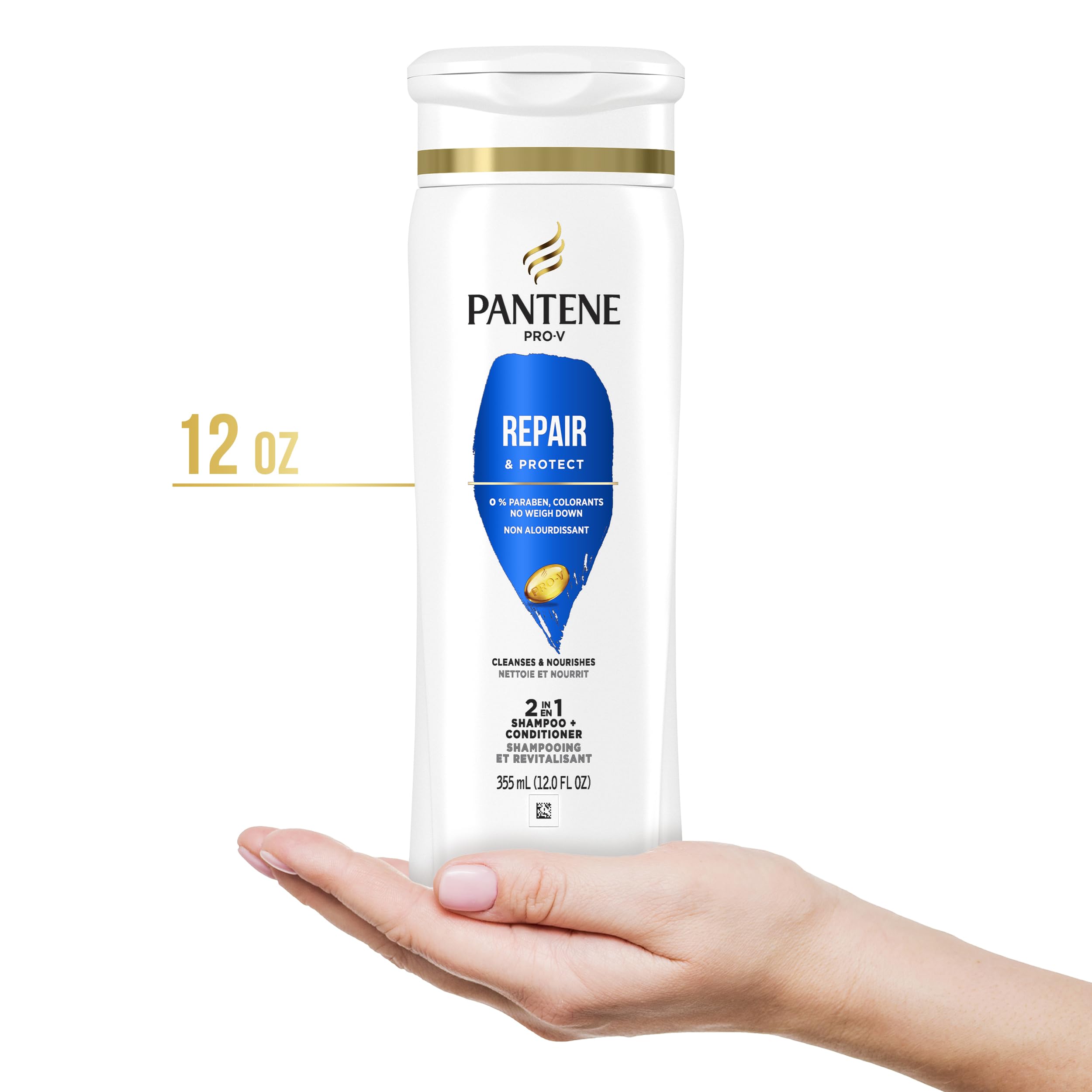 Pantene in a bathroom setting showing quick shower routine benefit