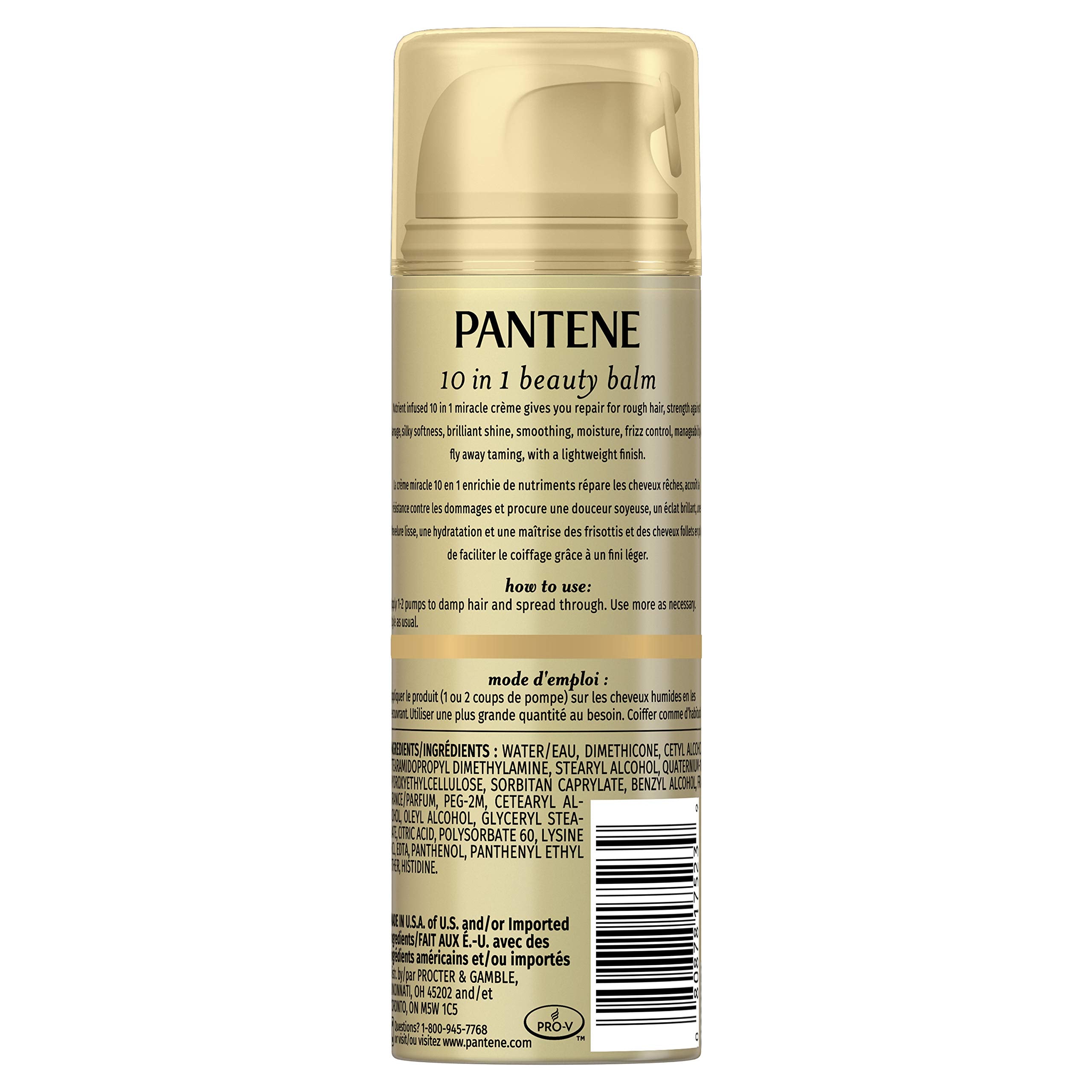 Pantene pump dispenser detail for easy, controlled application and less waste