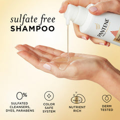 Pantene before and after hair comparison illustrating added softness