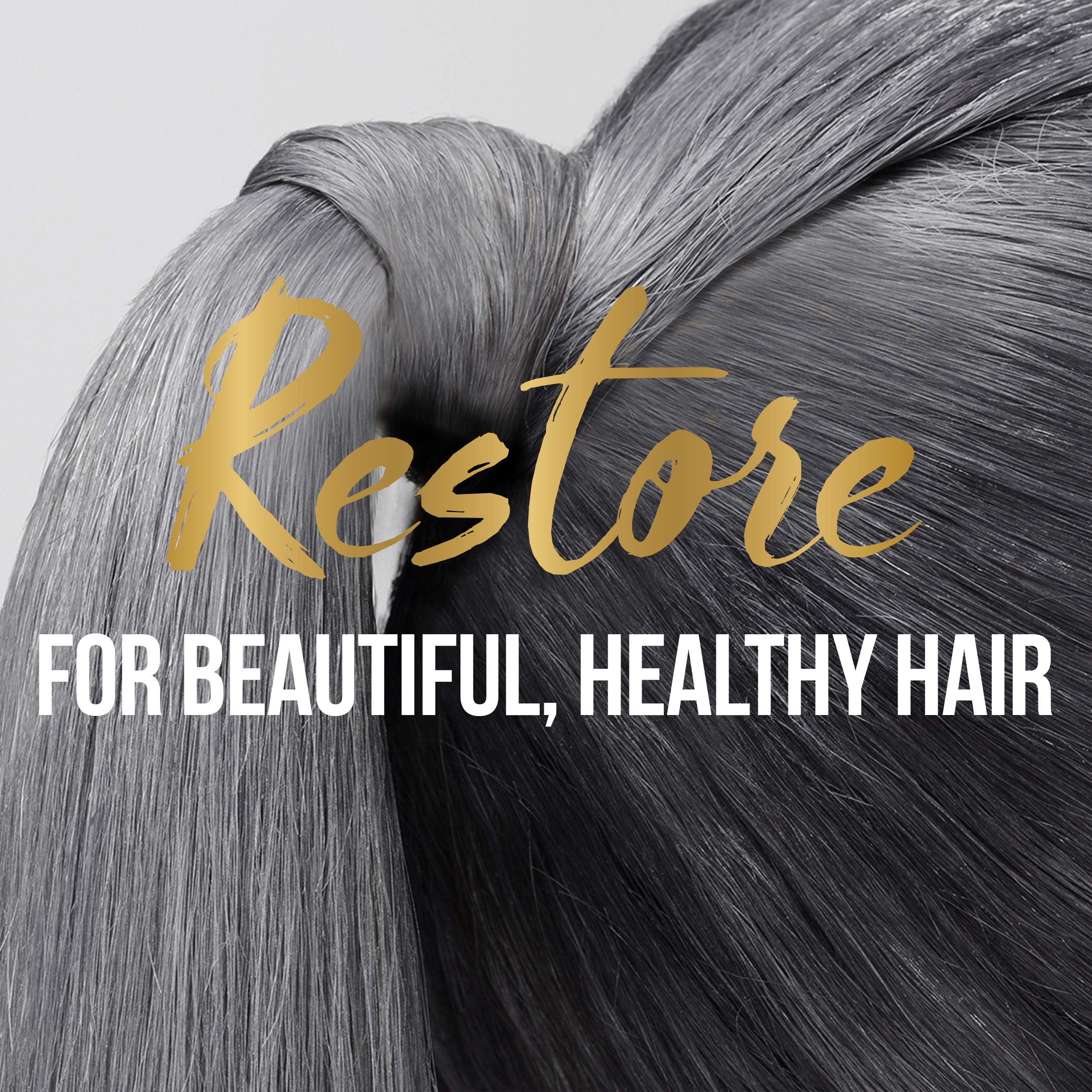 Pantene before and after image highlighting frizz control and smoother finish