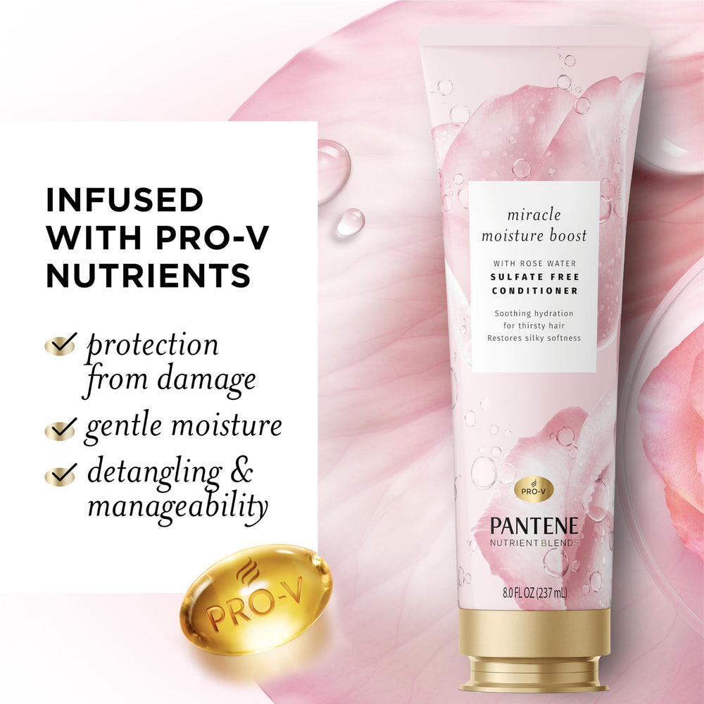 Pantene back label displaying ingredients and usage directions