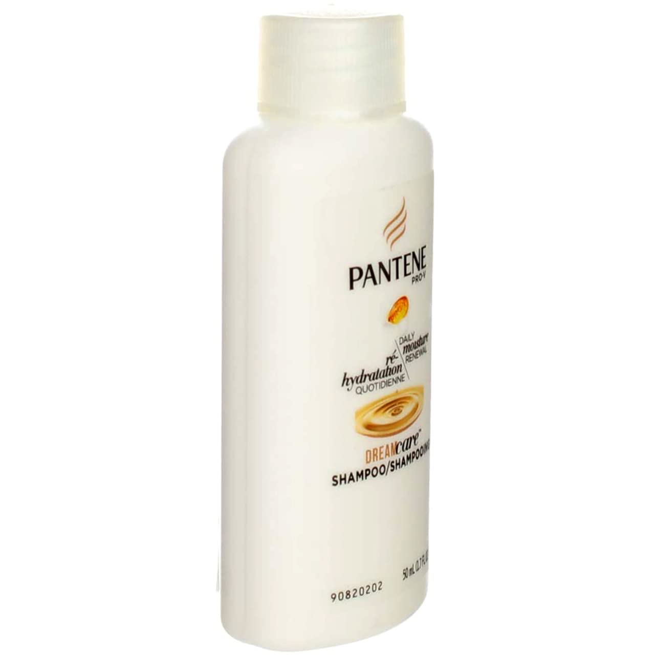 Pantene bottle in toiletry bag showing portability and TSA-friendly travel benefit