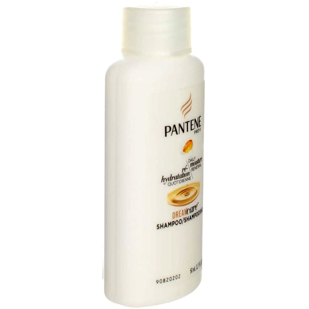 Pantene bottle in toiletry bag showing portability and TSA-friendly travel benefit