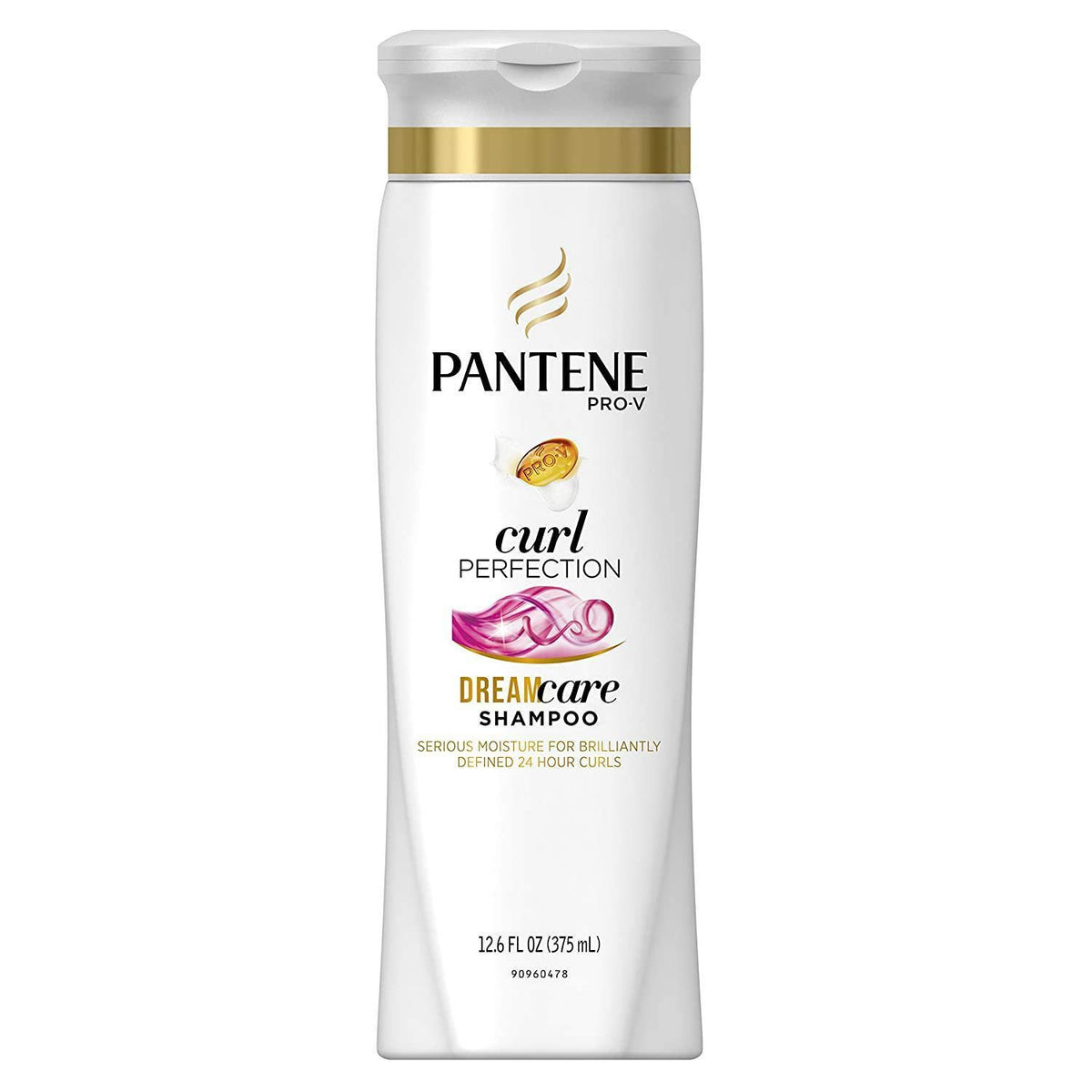 Pantene Pro-V Curly Perfection front bottle showing label and size, highlights defined-curl benefits