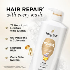 Pantene pump and cap detail for easy dispensing and convenience