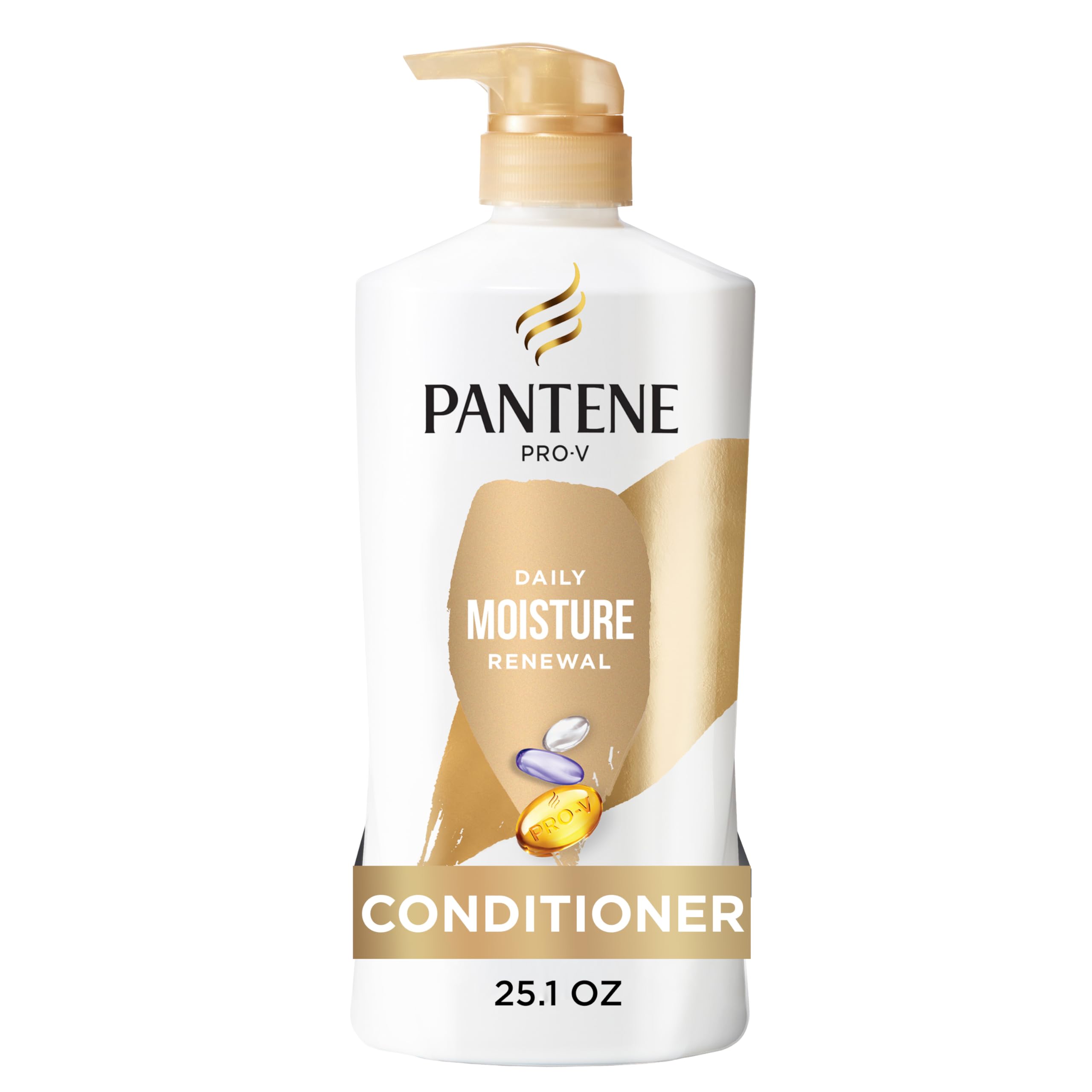 Pantene front packaging showing bottle and hydration benefit