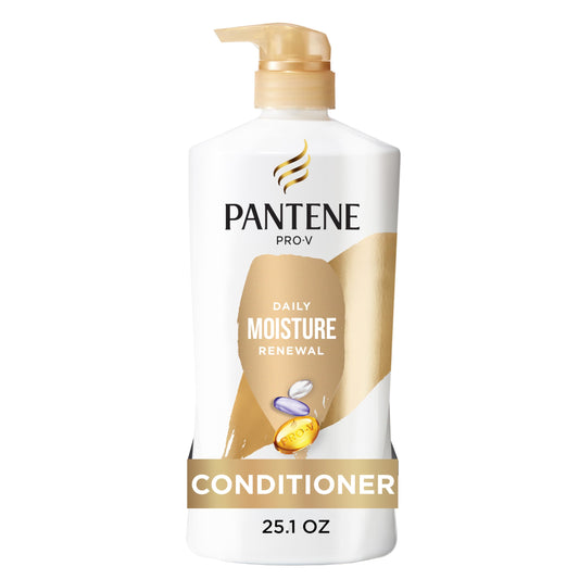 Pantene front packaging showing bottle and hydration benefit