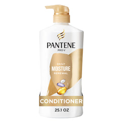 Pantene front packaging showing bottle and hydration benefit