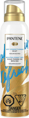 Pantene dry conditioner front packaging showing blue bottle and Pro-V branding for quick hydration