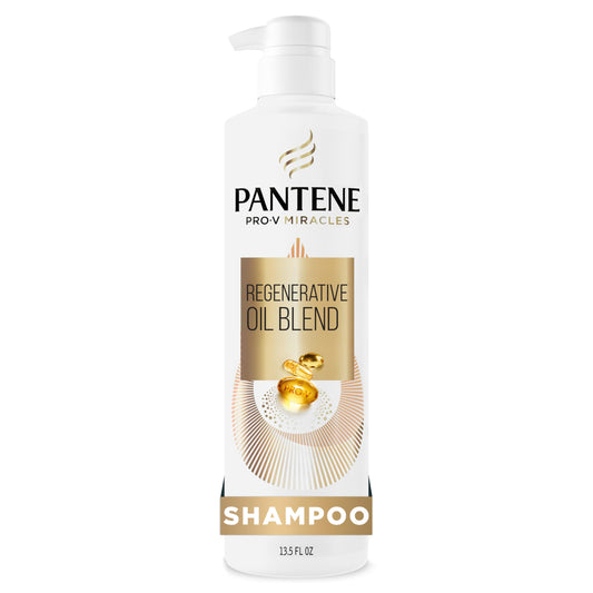 Pantene bottle front view showing Extreme Damage Care, nourishing benefit
