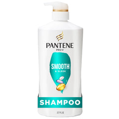 Pantene front bottle of Smooth & Sleek showing label and size for easy identification