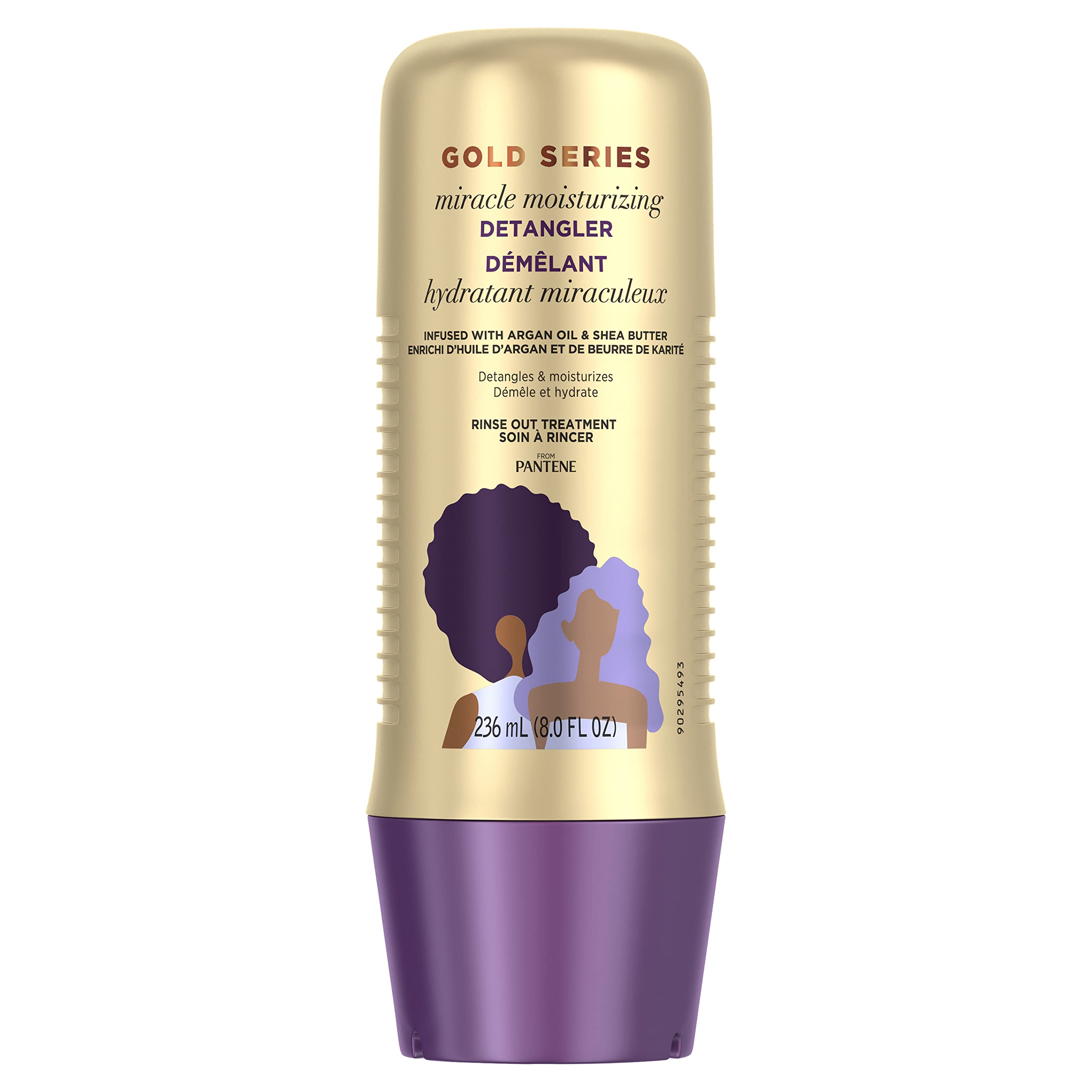 Pantene Gold Series front packaging showing bottle and label, clear brand benefit