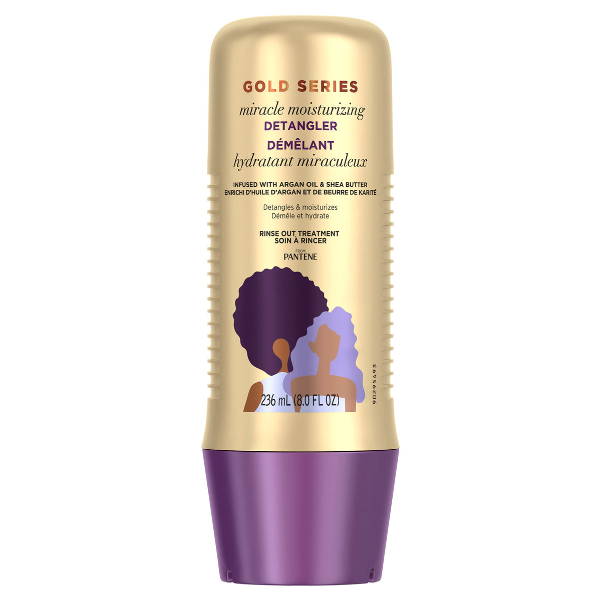 Pantene Gold Series front packaging showing bottle and label, clear brand benefit